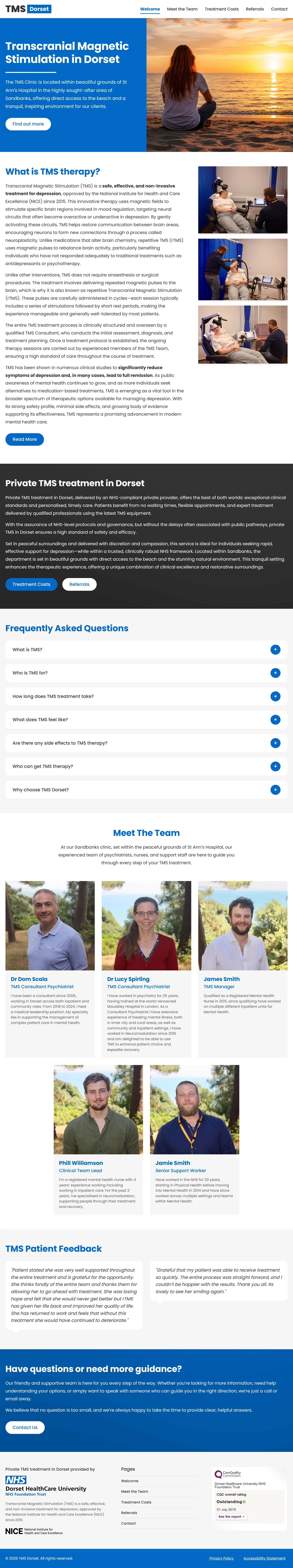TMS Dorset homepage